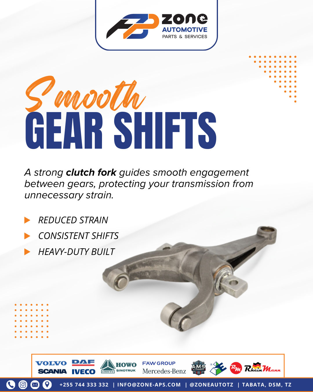  Reduced stress on gearbox components