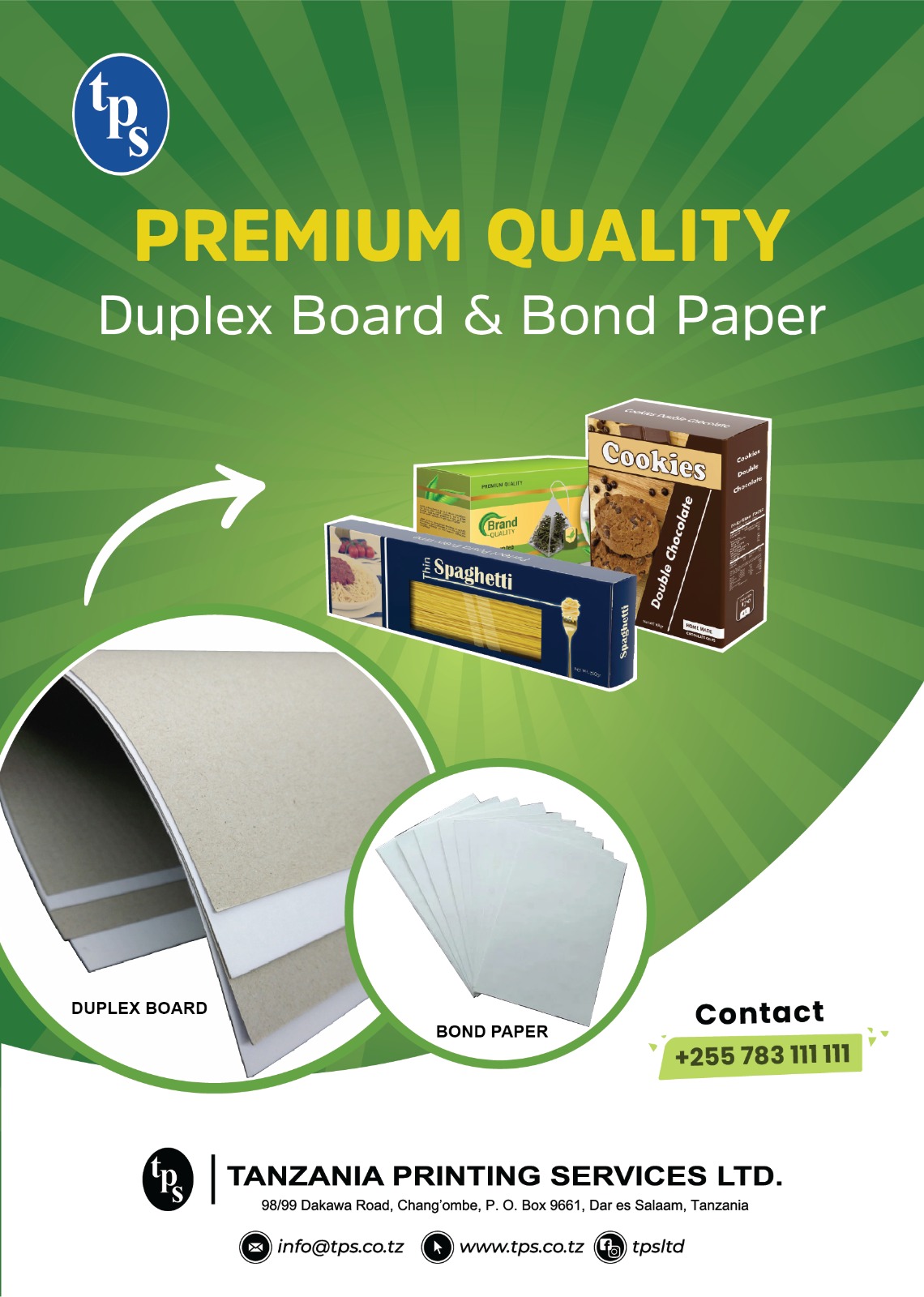 Premium Duplex Board & Bond Paper