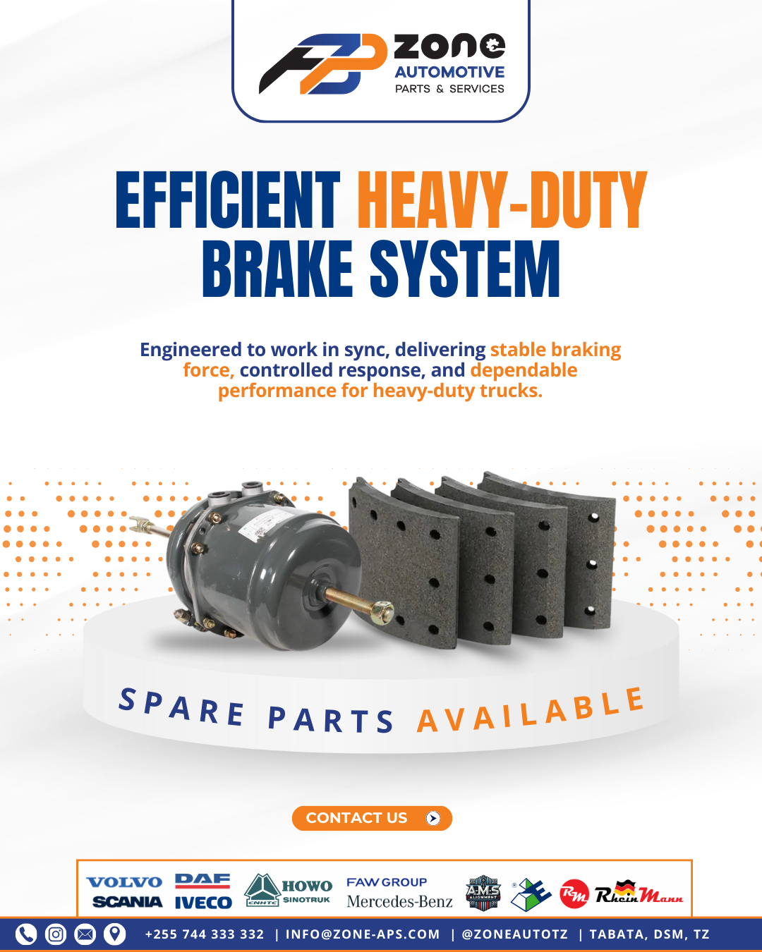 Good brakes mean better control