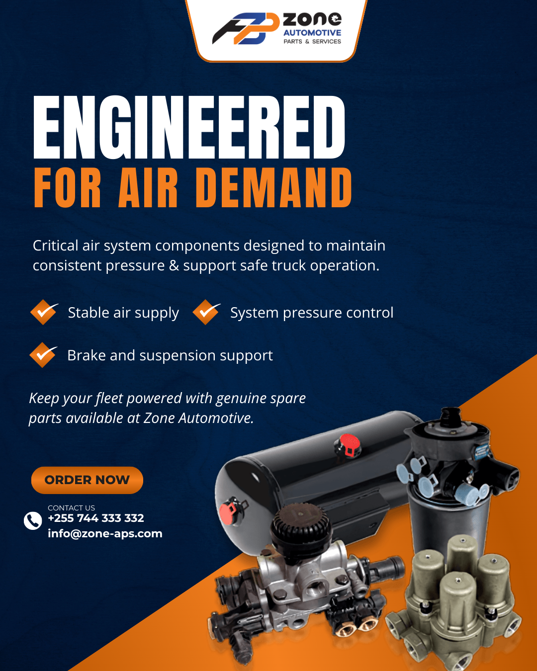 Strong brake & suspension support