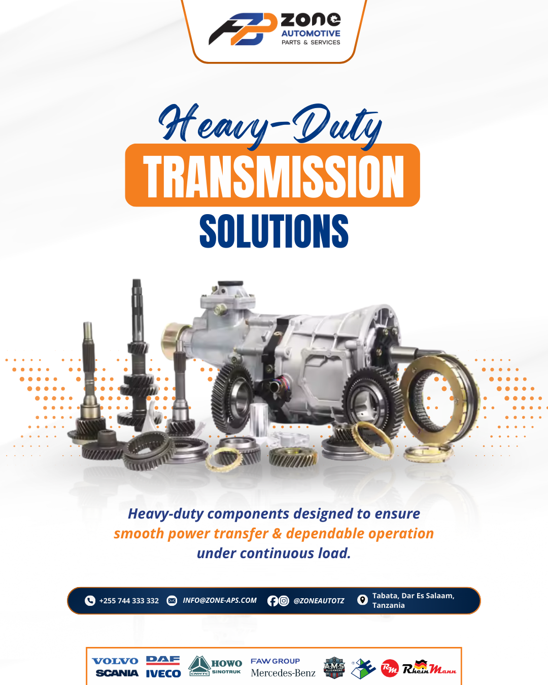 Designed for heavy commercial trucks