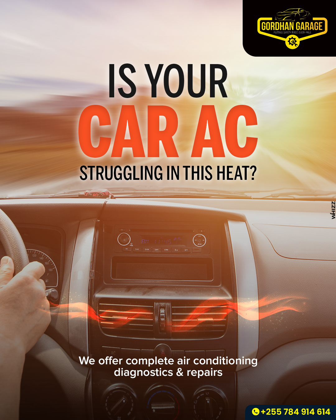 Complete A/C system diagnostics and repairs