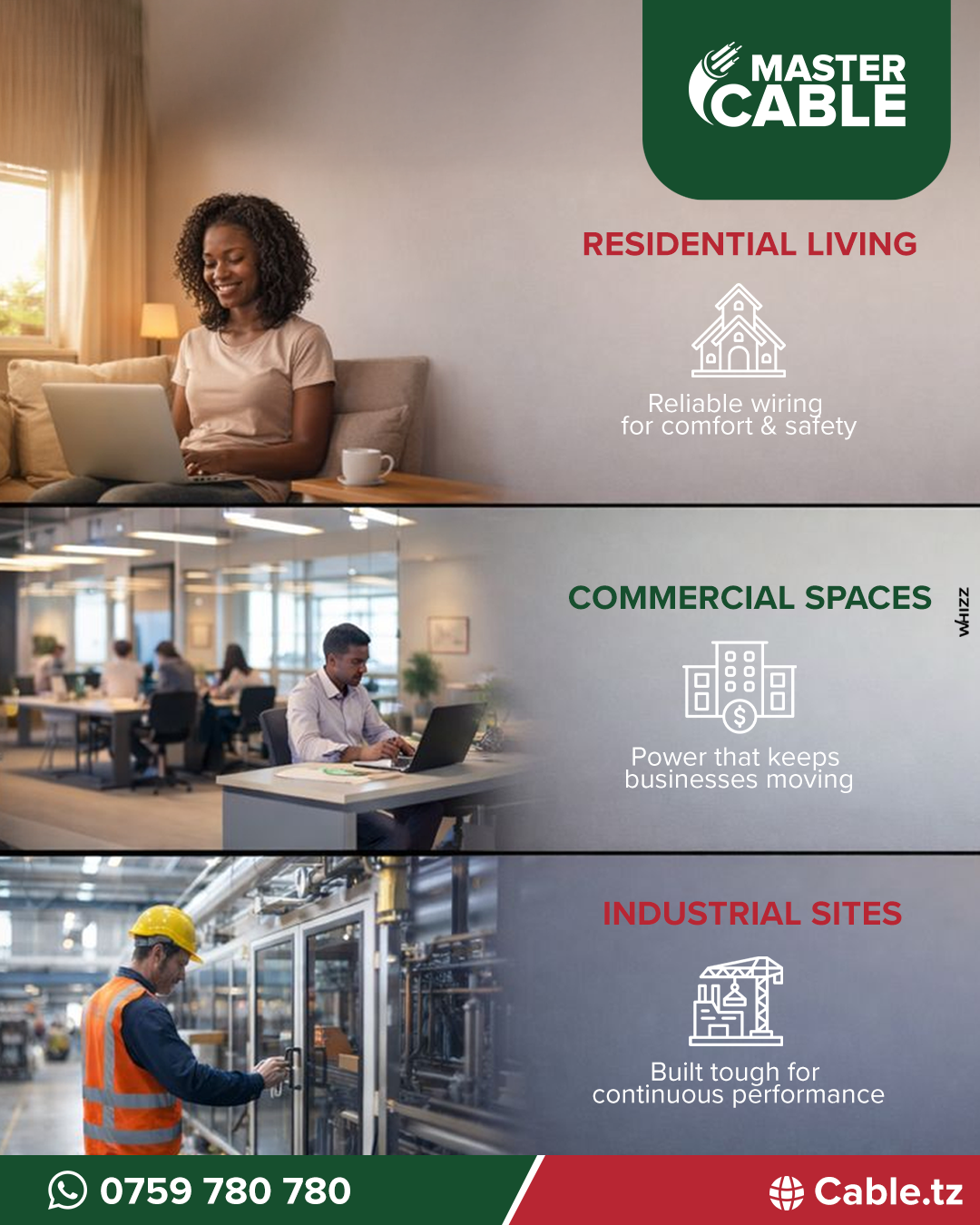 Master Cable provides dependable power flow and long-term reliability 