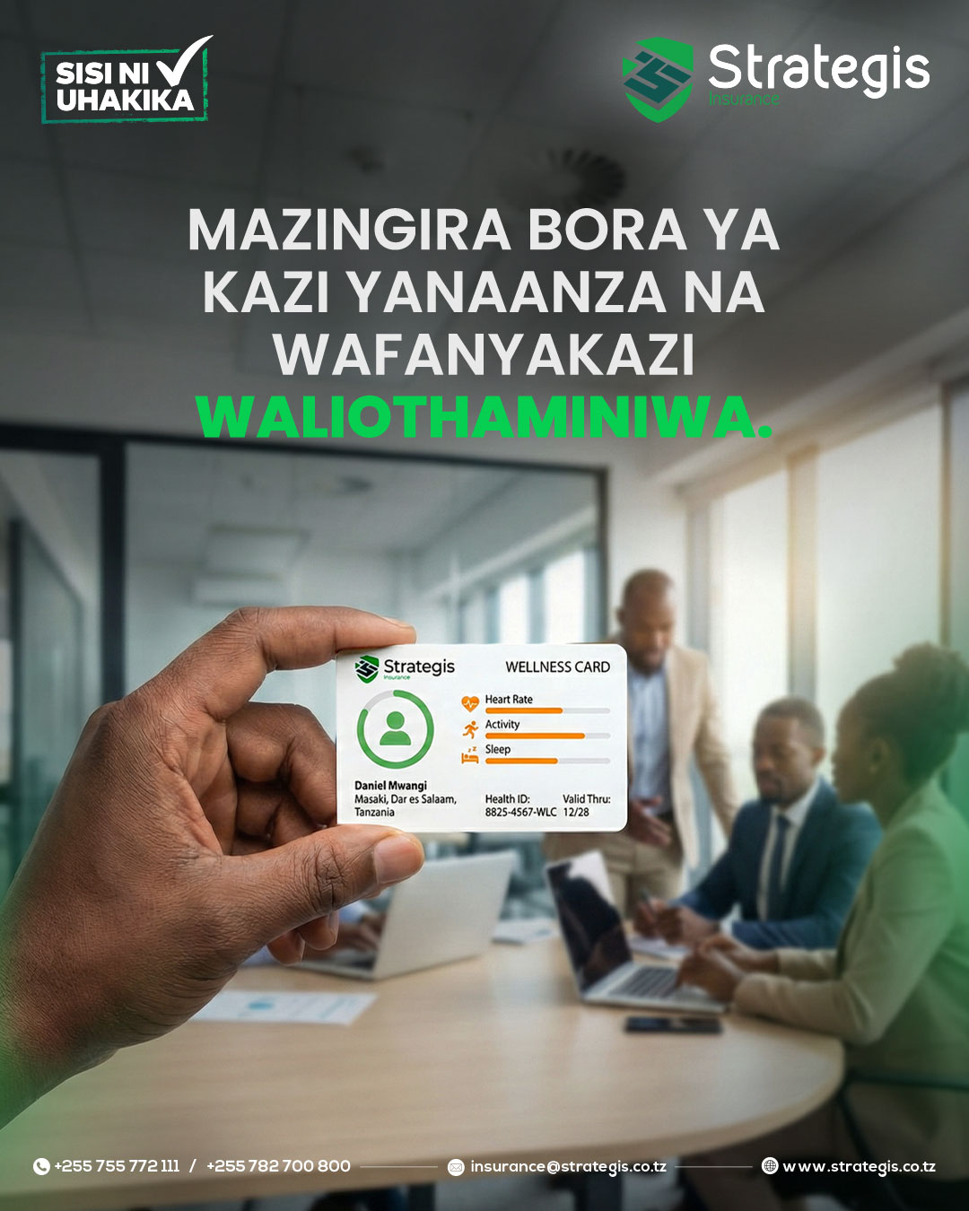 Strategis Insurance Wellness Card