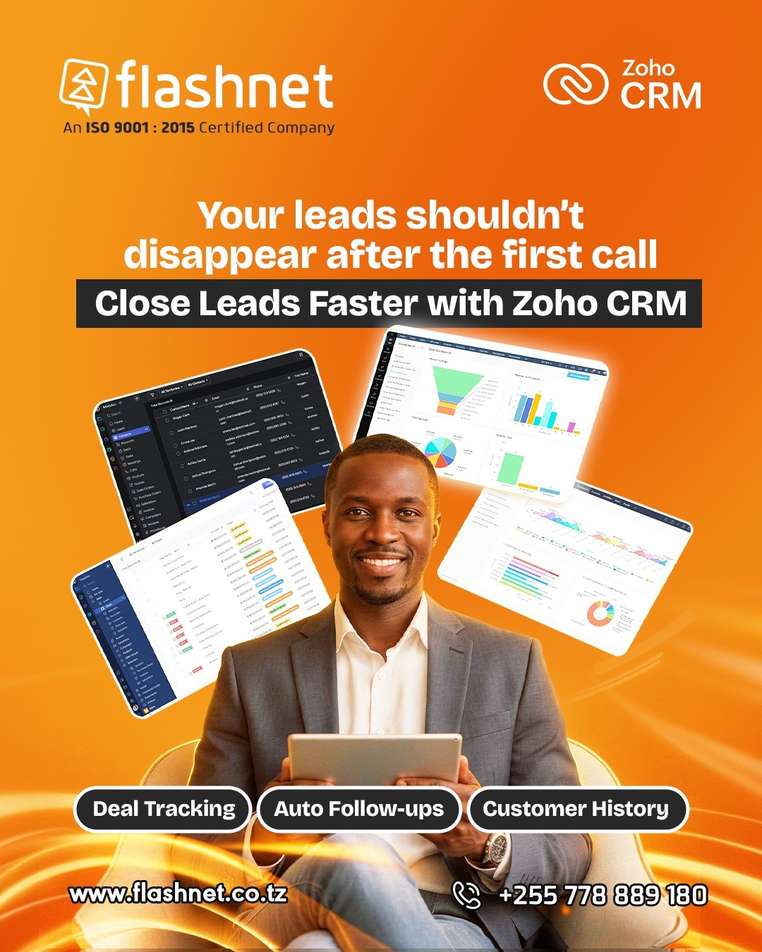 Track leads with Zoho CRM