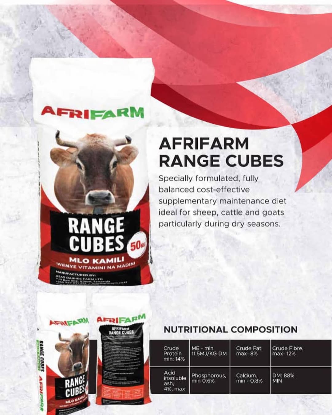 Range Cubes for livestock nutrition