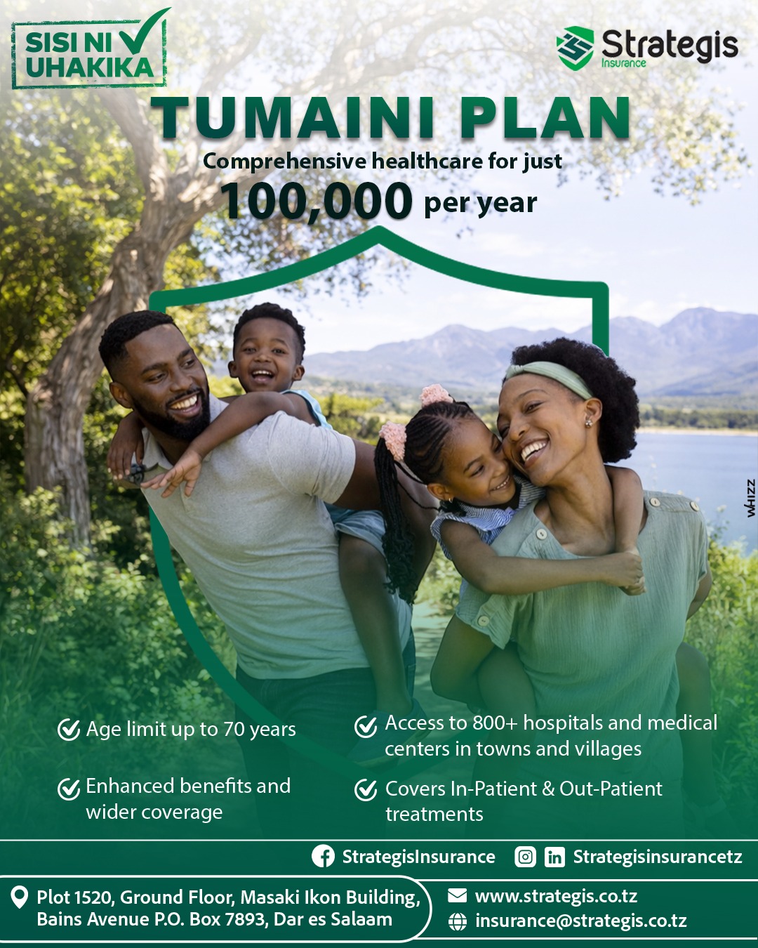 Tumaini Plan - From Just 100,000/year