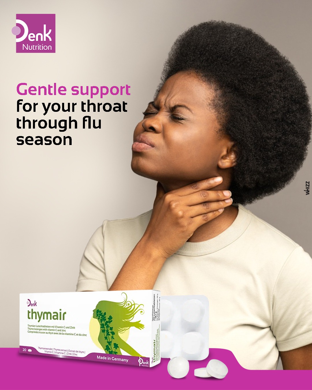 Thymair Denk combines selected vitamins, minerals, and herbal extracts