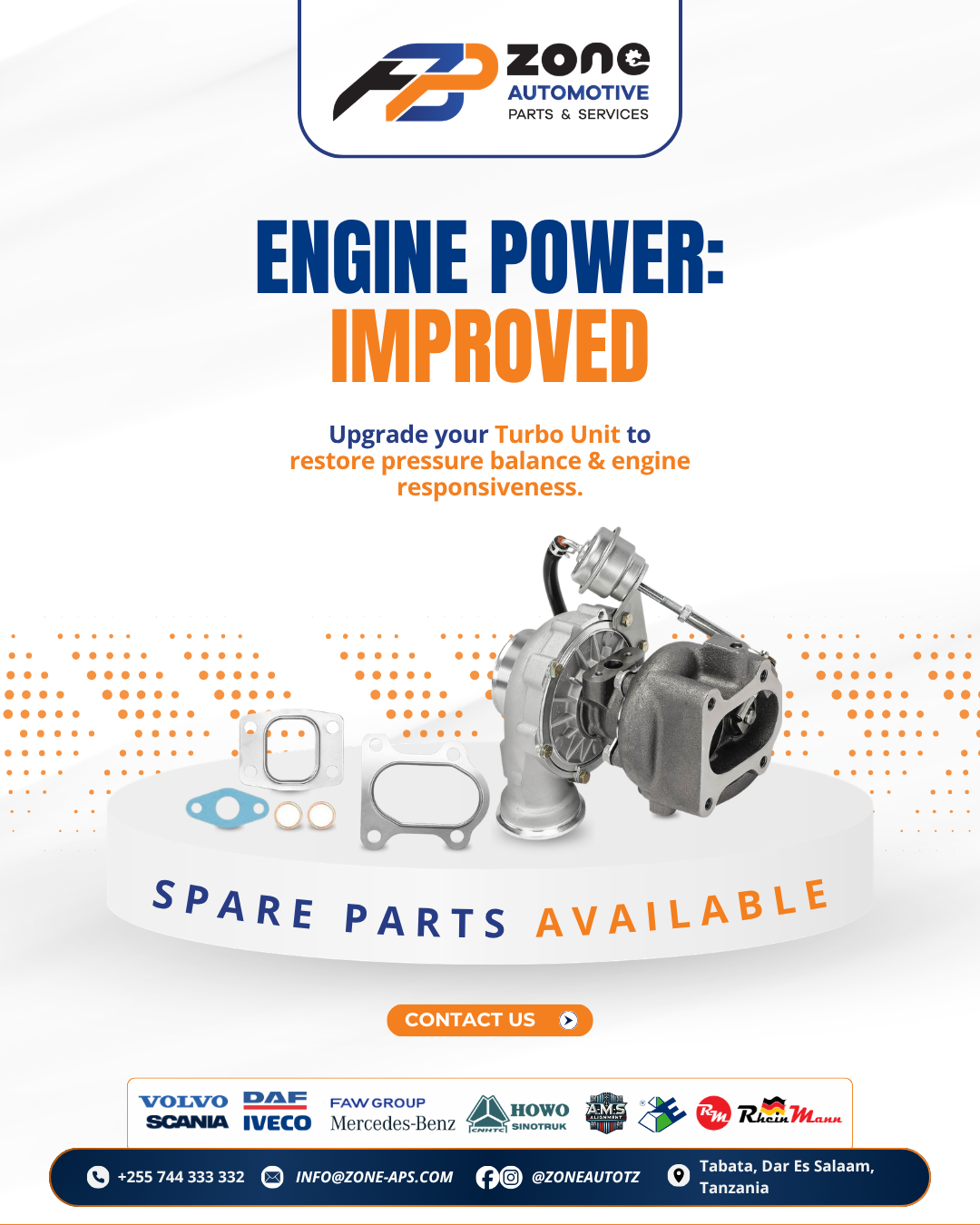 High-performance turbo units available