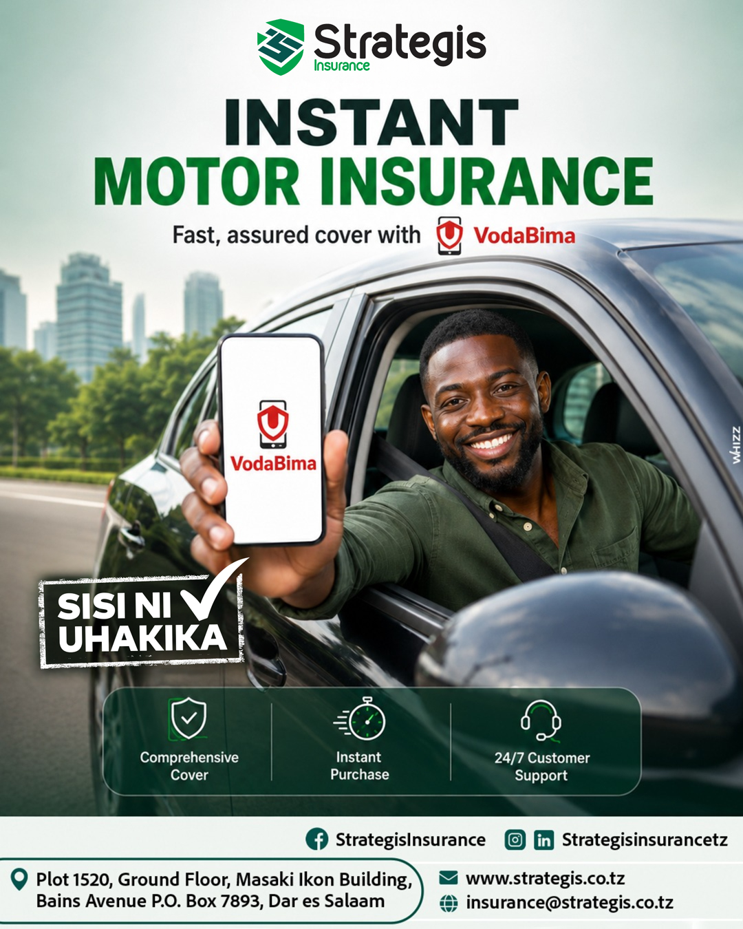 Instant Motor Insurance with VodaBima