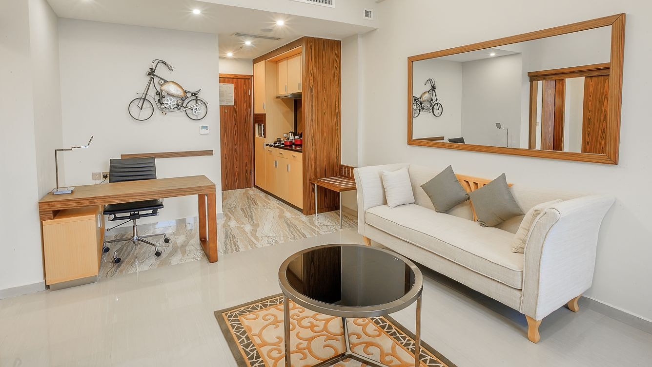 Spacious suites designed for comfort, convenience, and productivity.