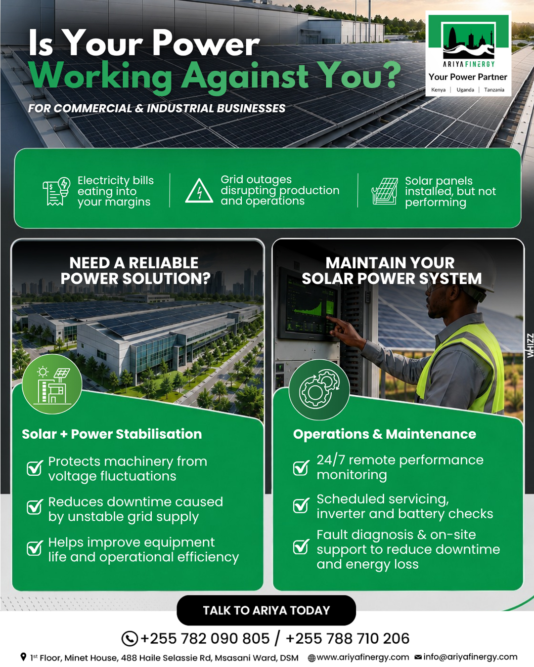 Your solar power system needs attention