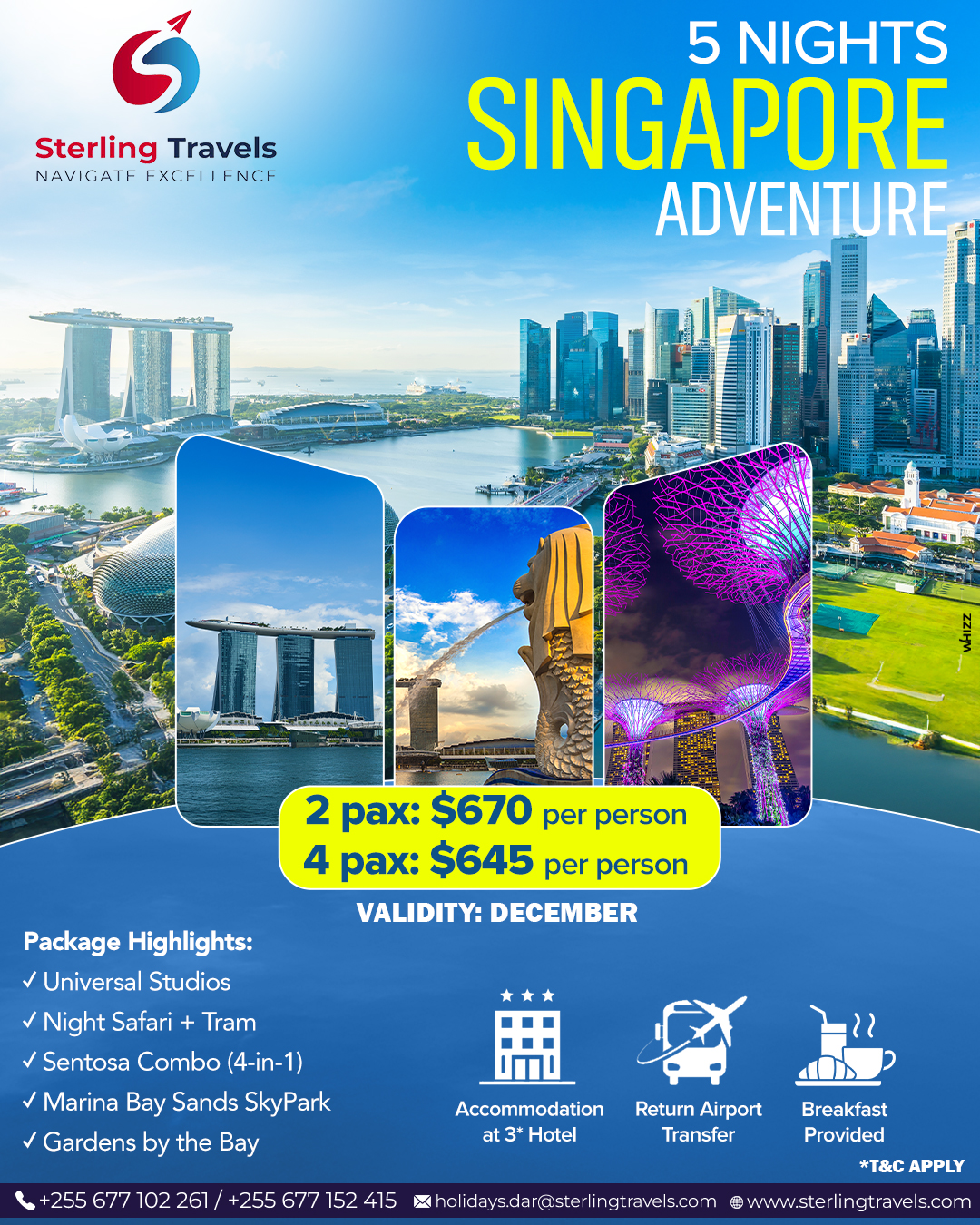 Enjoy 5 nights in Singapore