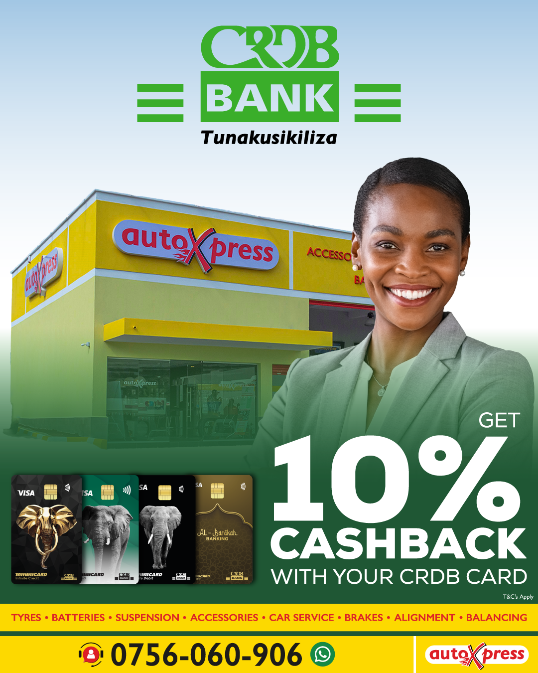 CRDB – 10% Cashback at AutoXpress