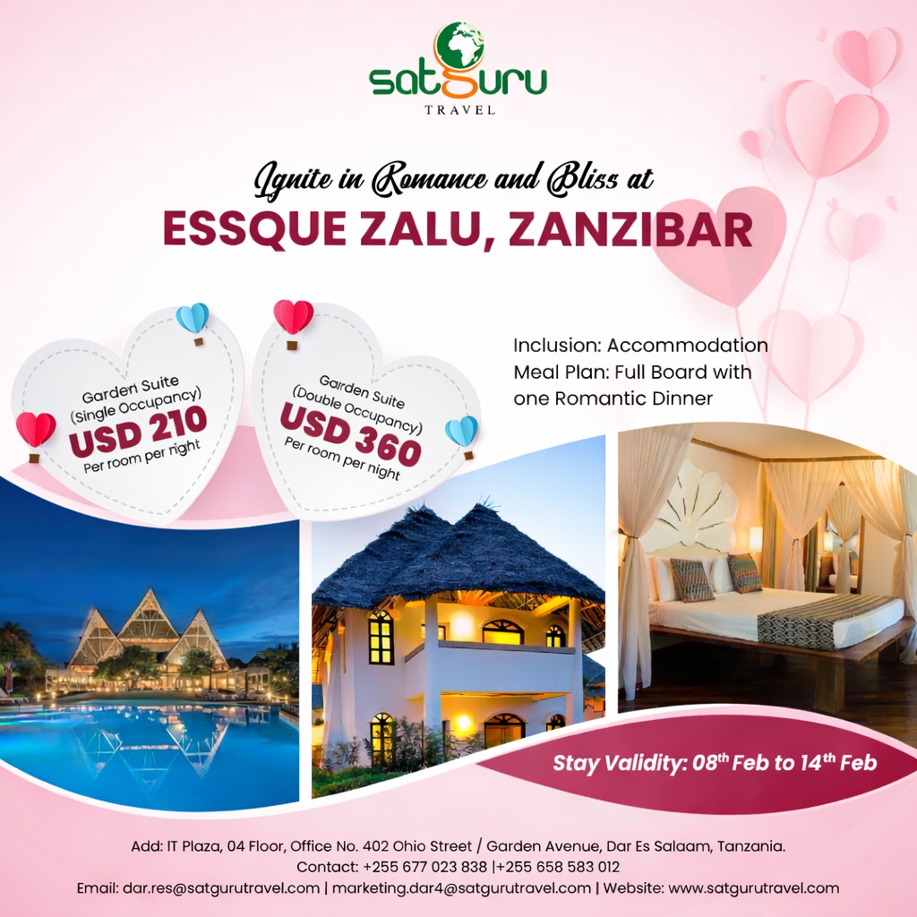 Valentine’s at Essque Zalu, Zanzibar