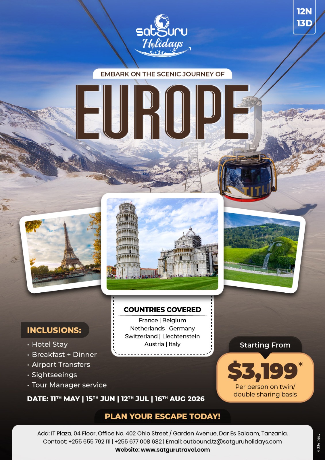 Explore Europe in 13 Days 