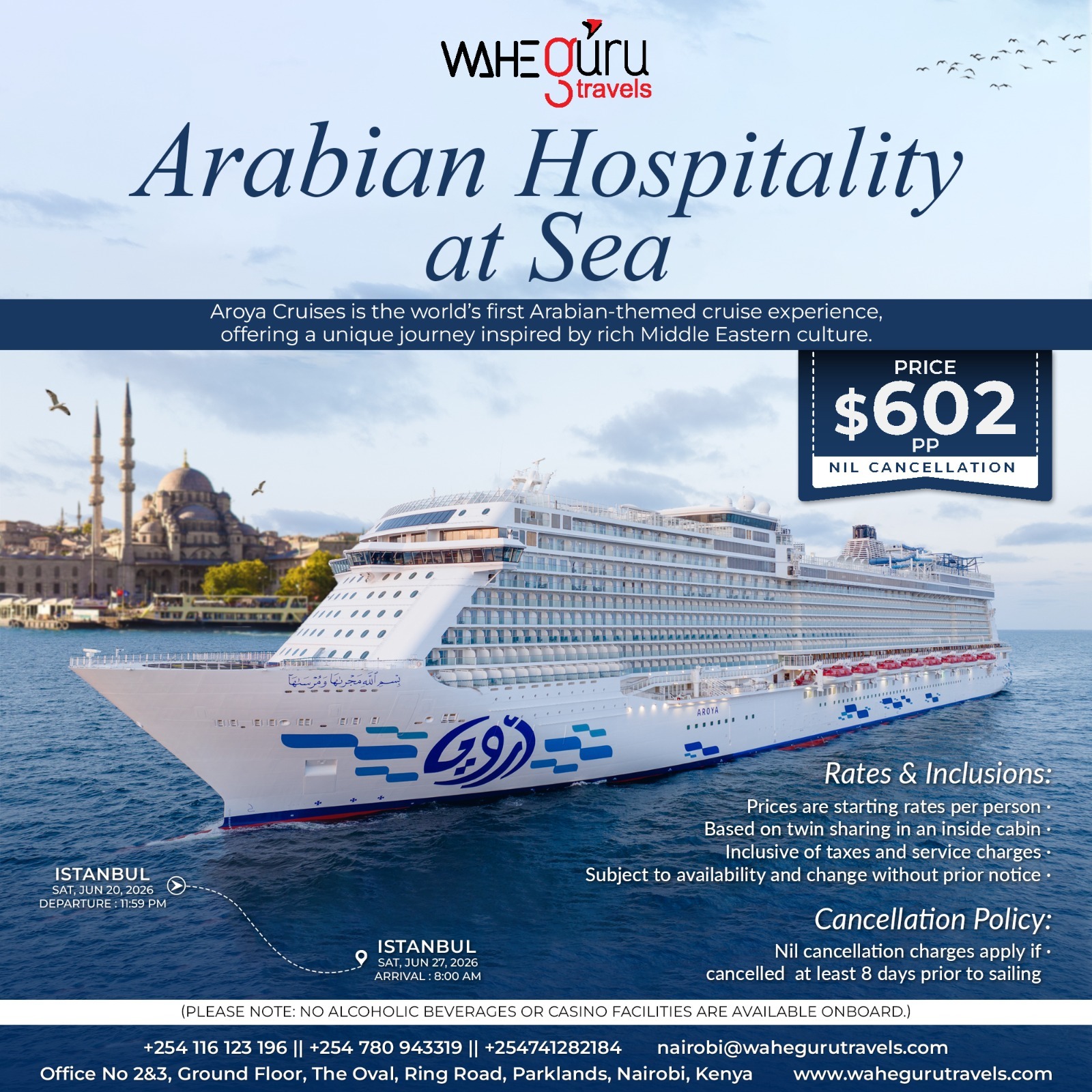 Book your Arabian cruise escape
