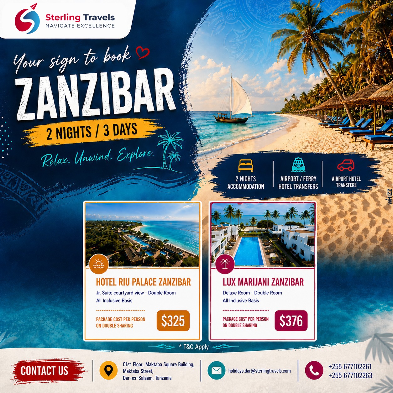🌴 Zanzibar Long Weekend Escape