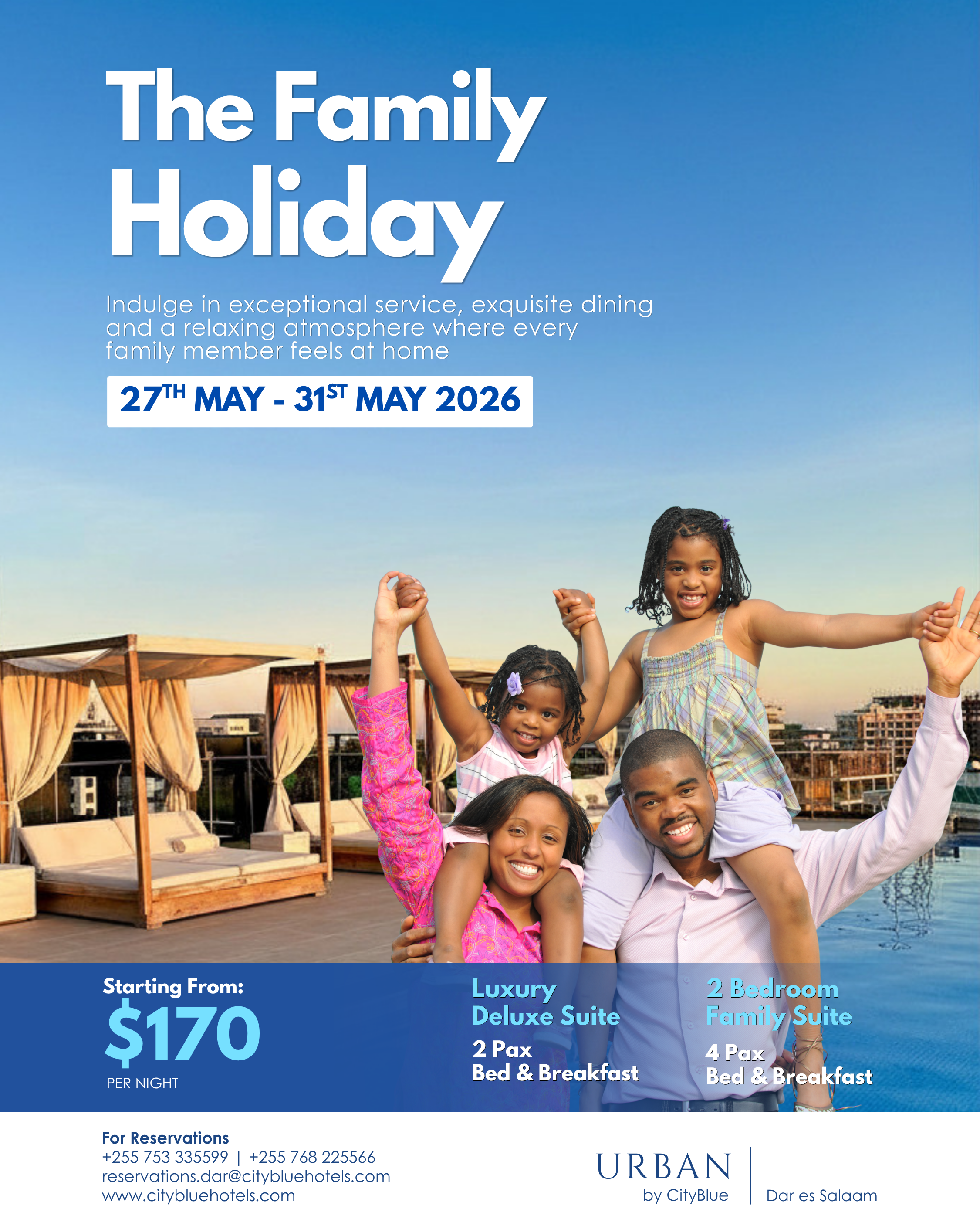 Enjoy the perfect family getaway at Urban by CityBlue