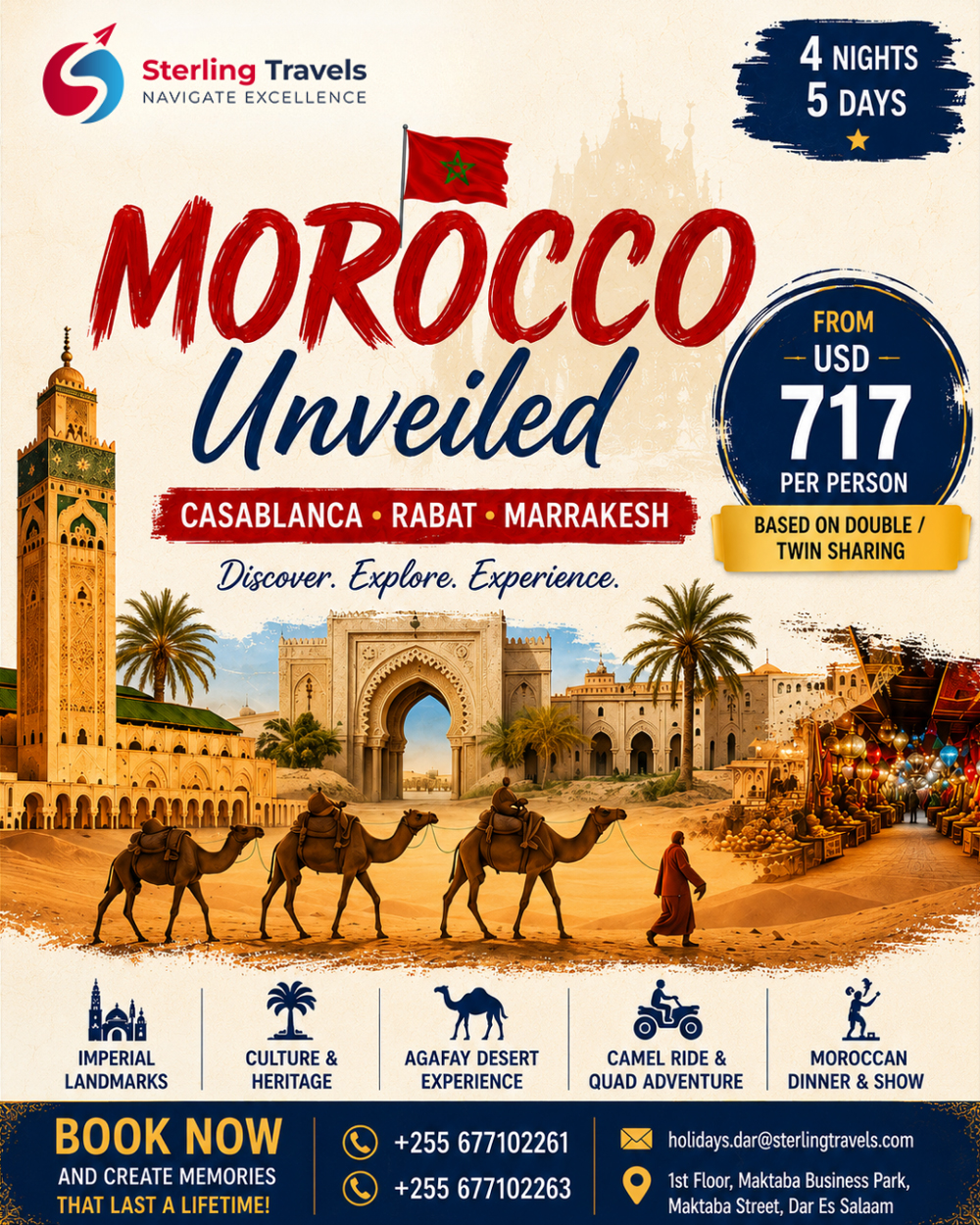 Explore Morocco from USD 717