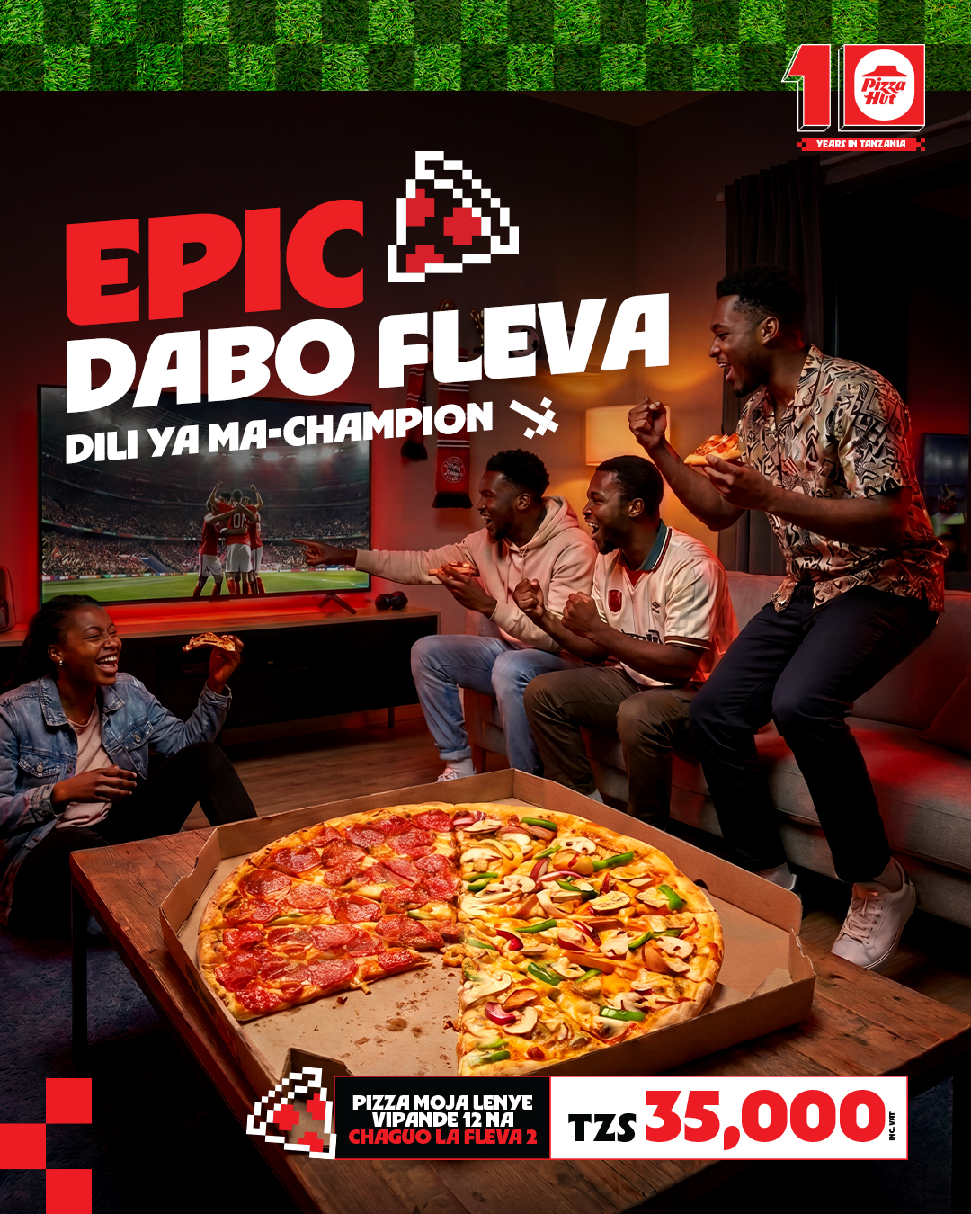 Fleva Mbili, Pizza Moja kwa TZS 35,000 tu! 🍕