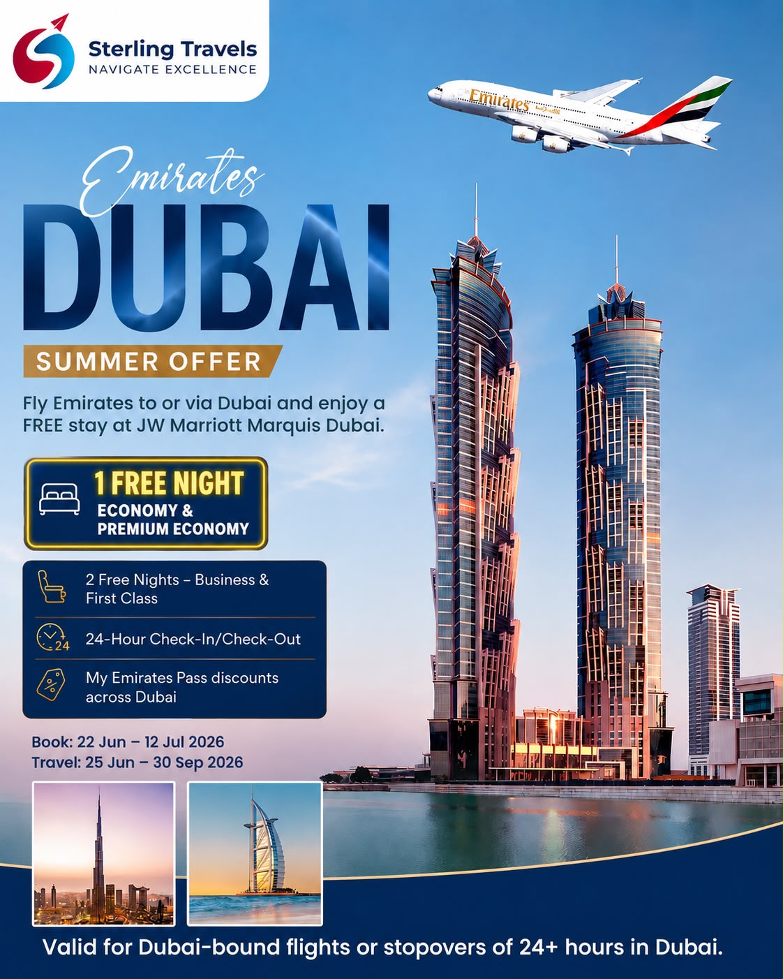 Enjoy a FREE Stay at JW Marriott Marquis, Dubai